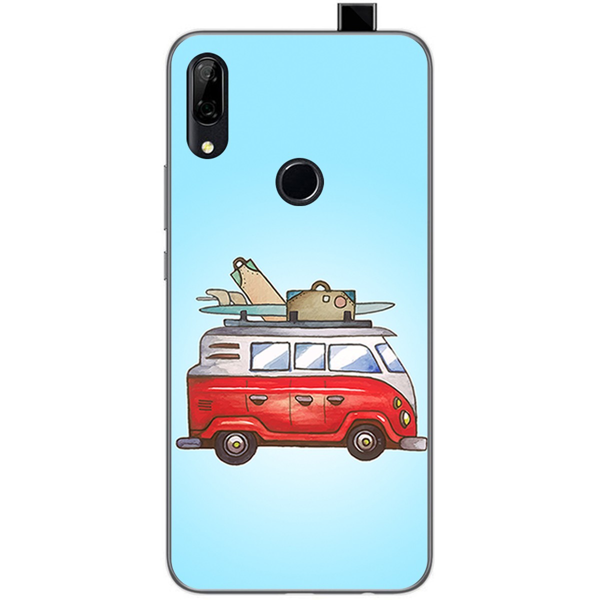 Funda Gel Tpu para Huawei P Smart Z diseño Furgoneta Dibujos