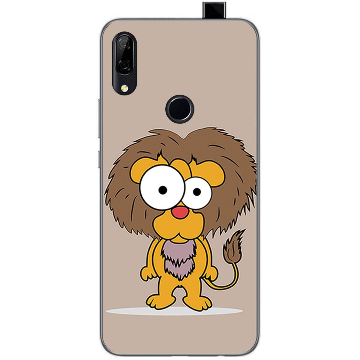 Funda Gel Tpu para Huawei P Smart Z diseño Leon Dibujos