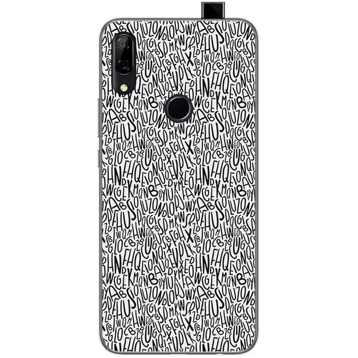 Funda Gel Tpu para Huawei P Smart Z diseño Letras Dibujos