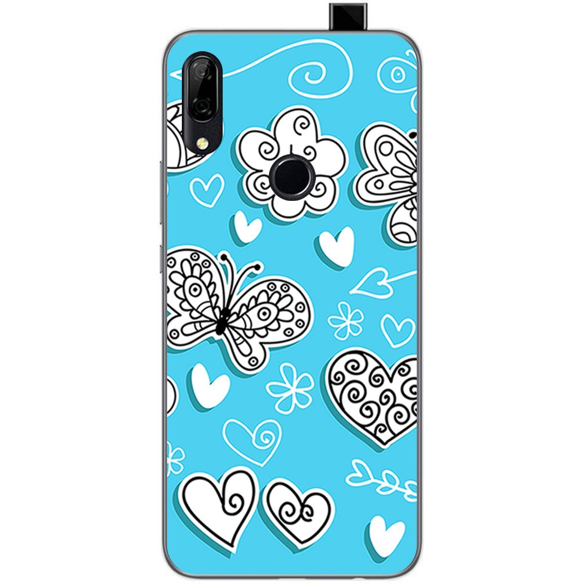 Funda Gel Tpu para Huawei P Smart Z diseño Mariposas Dibujos