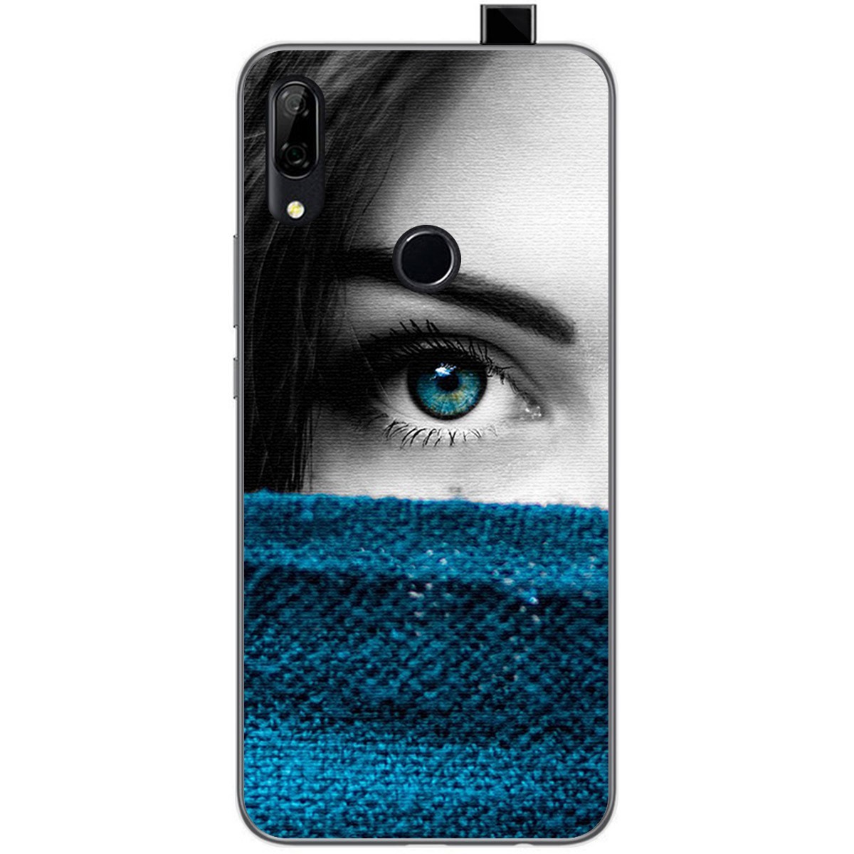 Funda Gel Tpu para Huawei P Smart Z diseño Ojo Dibujos