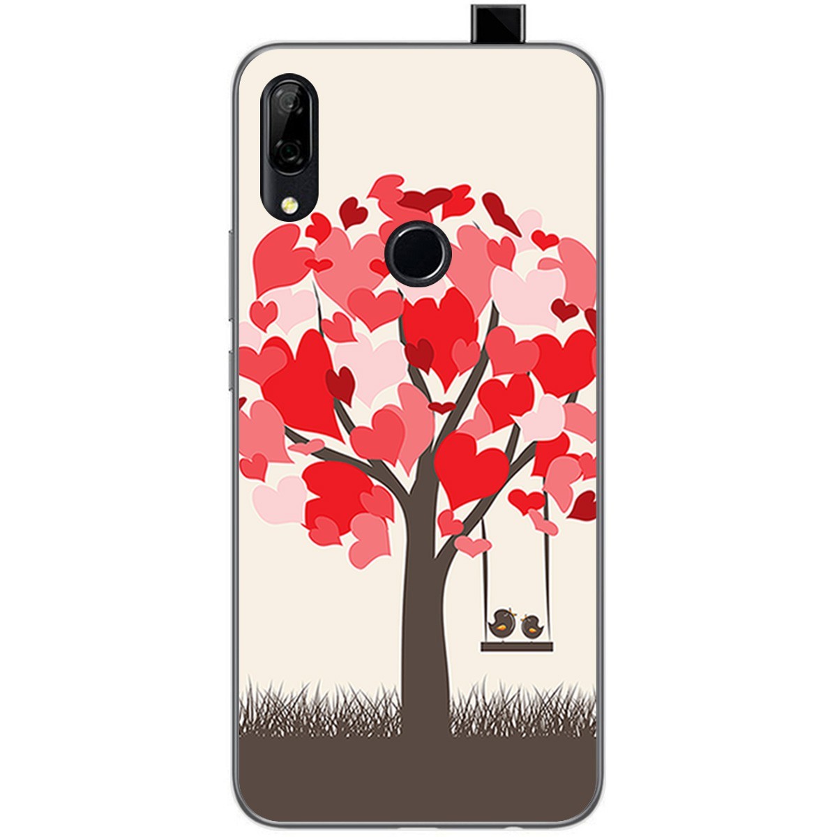 Funda Gel Tpu para Huawei P Smart Z diseño Pajaritos Dibujos