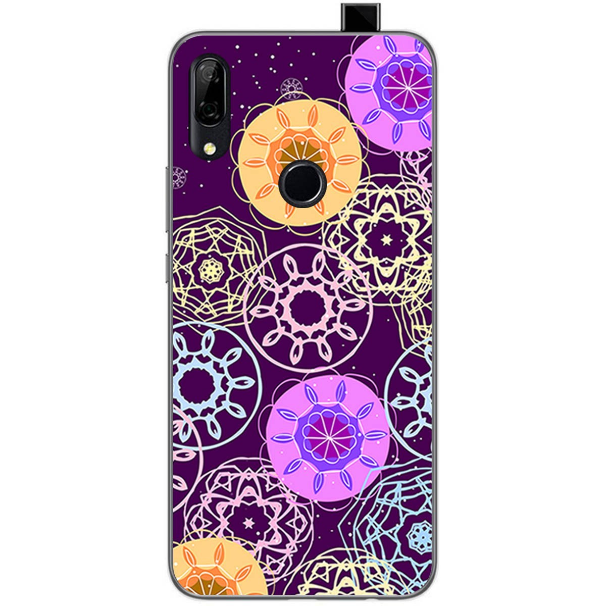 Funda Gel Tpu para Huawei P Smart Z diseño Radial Dibujos