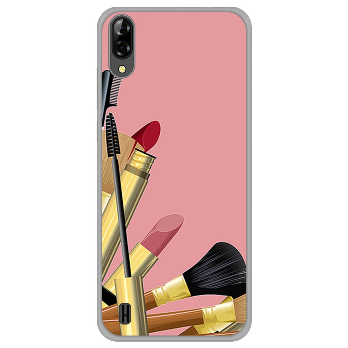 Funda Gel Tpu para Blackview A60 diseño Brochas Dibujos