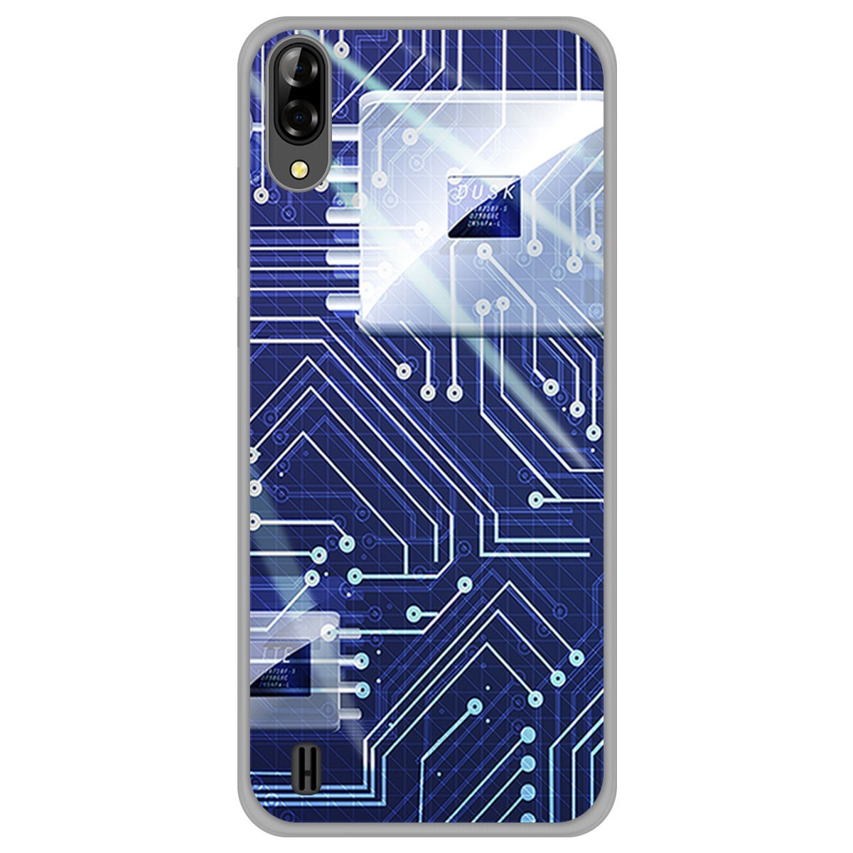 Funda Gel Tpu para Blackview A60 diseño Circuito Dibujos