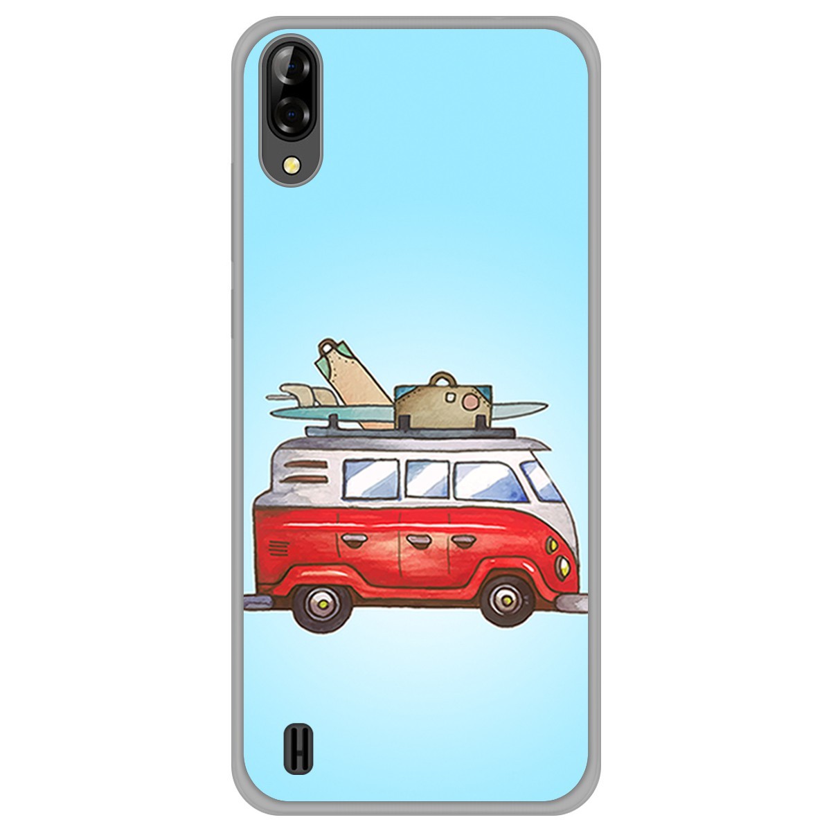 Funda Gel Tpu para Blackview A60 diseño Furgoneta Dibujos