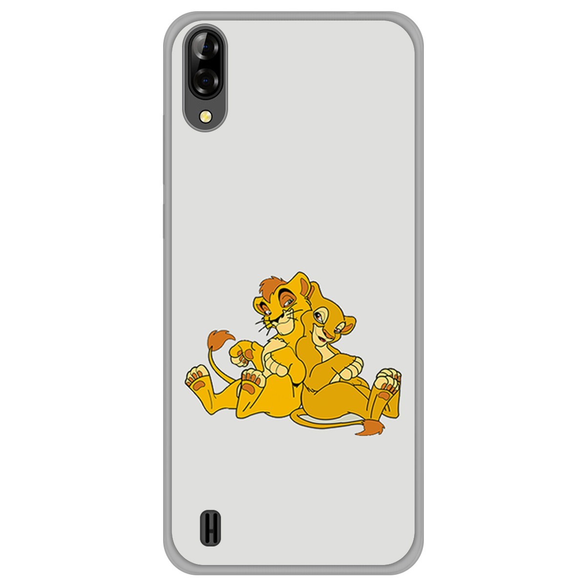 Funda Gel Tpu para Blackview A60 diseño Leones Dibujos
