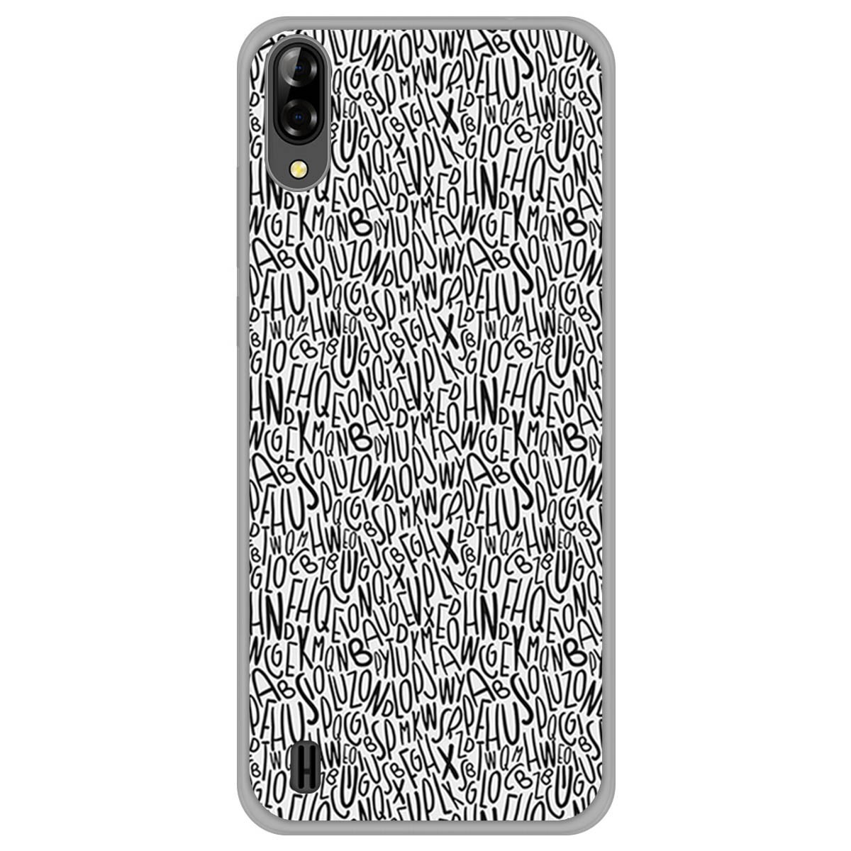 Funda Gel Tpu para Blackview A60 diseño Letras Dibujos