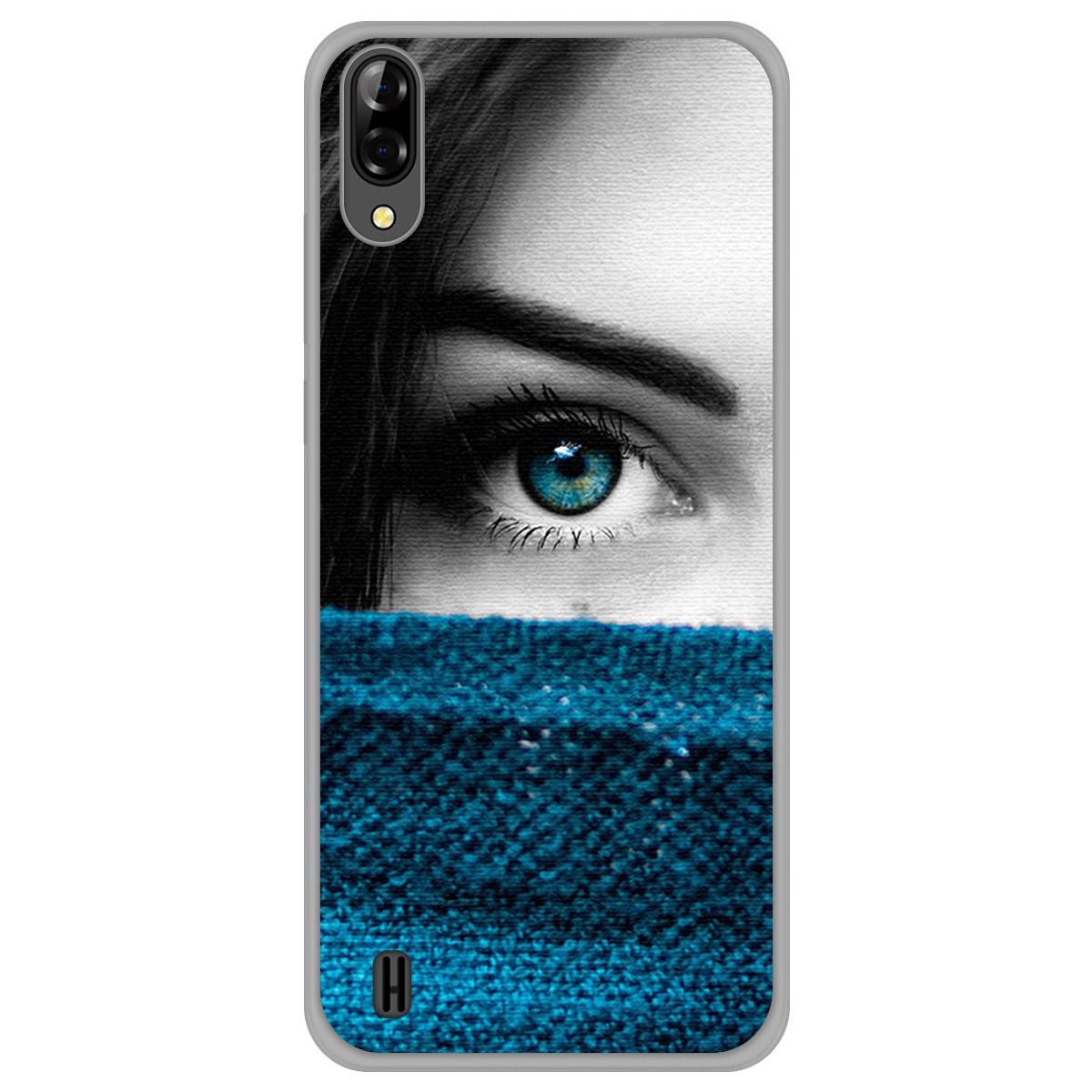 Funda Gel Tpu para Blackview A60 diseño Ojo Dibujos