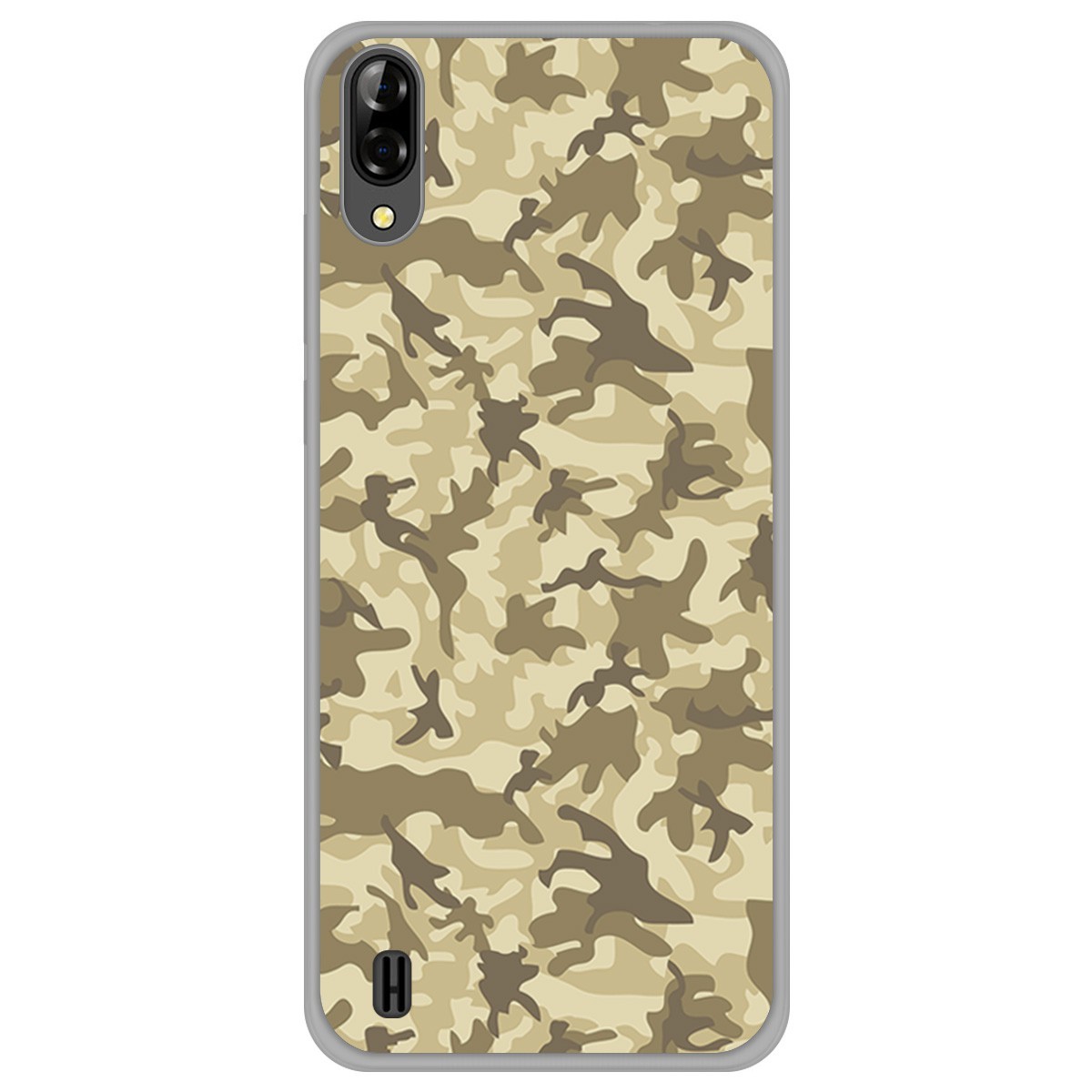Funda Gel Tpu para Blackview A60 diseño Sand Camuflaje Dibujos