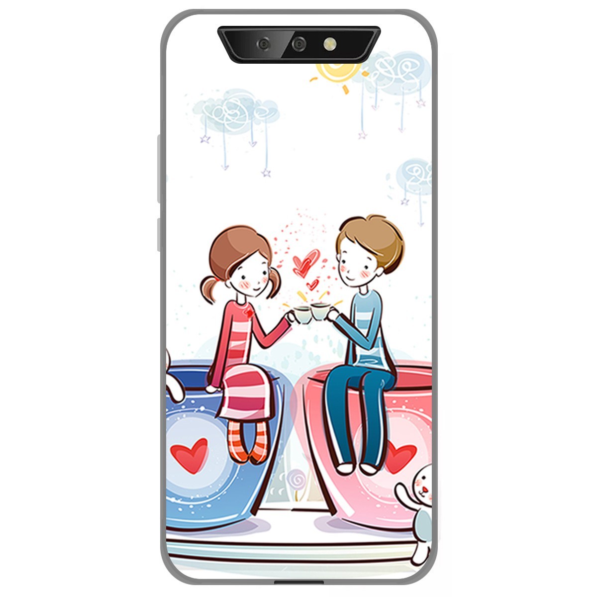 Funda Gel Tpu para Blackview BV5500 / BV5500 Pro diseño Café Dibujos