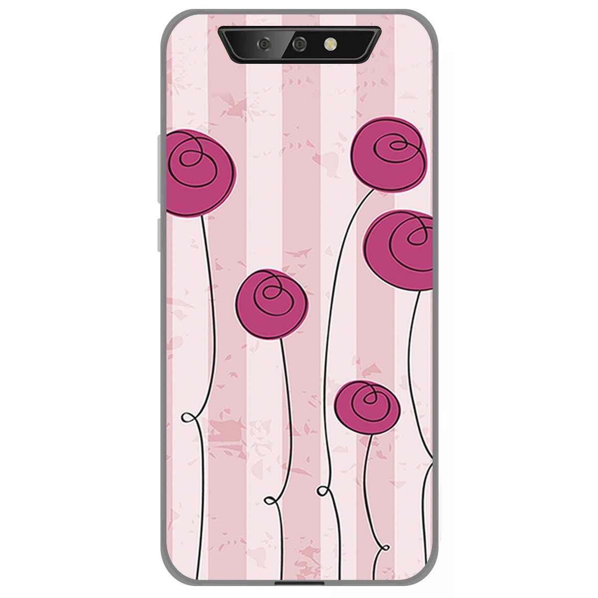 Funda Gel Tpu para Blackview BV5500 / BV5500 Pro diseño Flores Vintage Dibujos