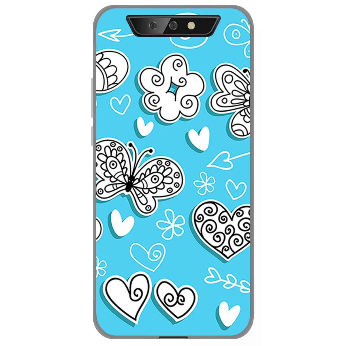 Funda Gel Tpu para Blackview BV5500 / BV5500 Pro diseño Mariposas Dibujos