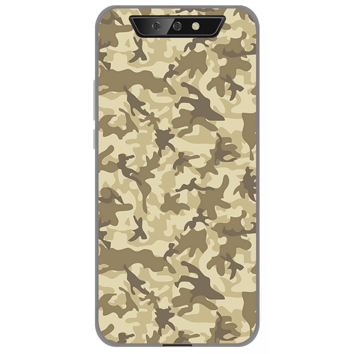 Funda Gel Tpu para Blackview BV5500 / BV5500 Pro diseño Sand Camuflaje Dibujos