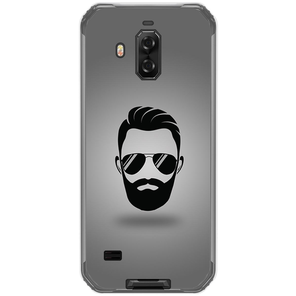 Funda Gel Tpu para Blackview Bv9600 Pro diseño Barba Dibujos