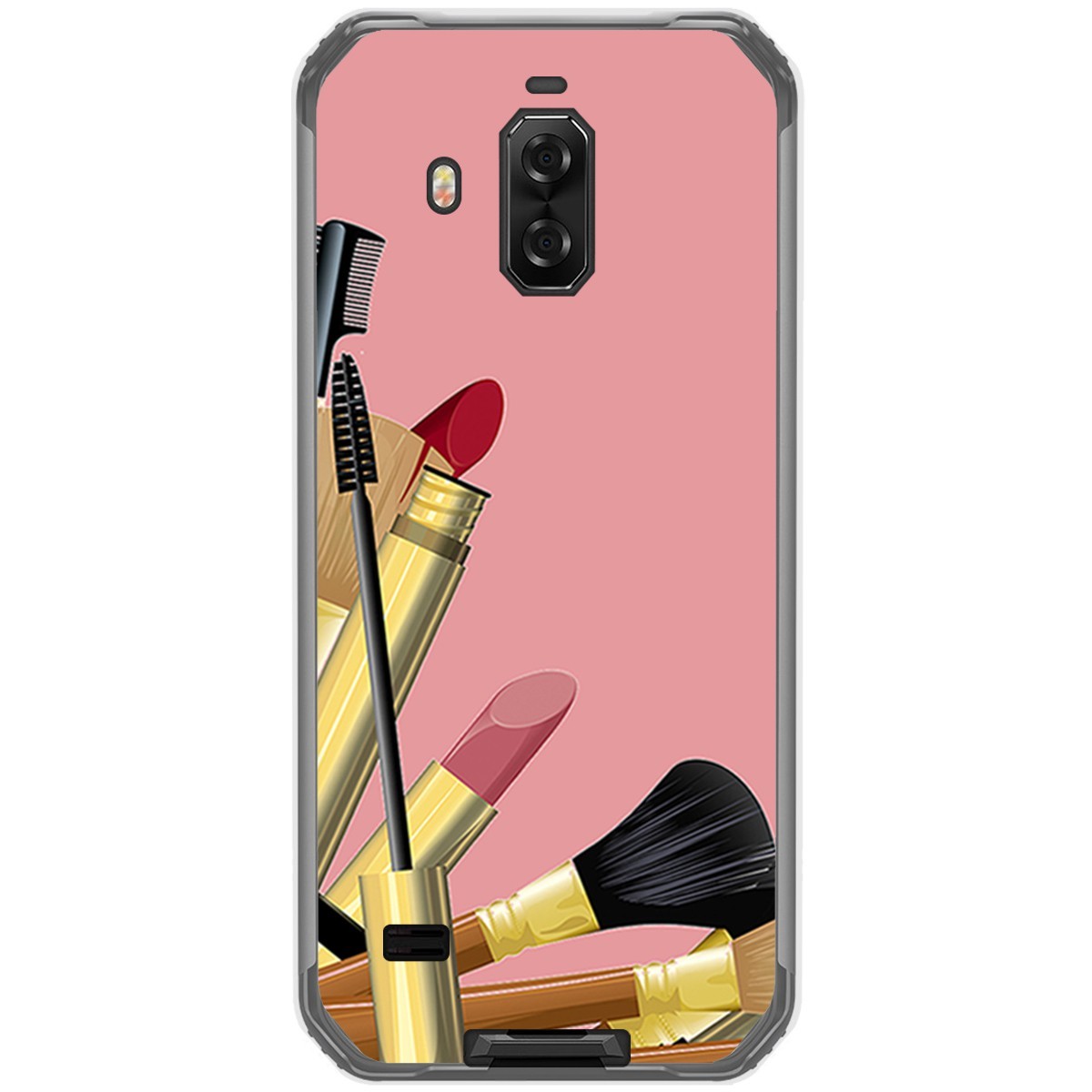 Funda Gel Tpu para Blackview Bv9600 Pro diseño Brochas Dibujos