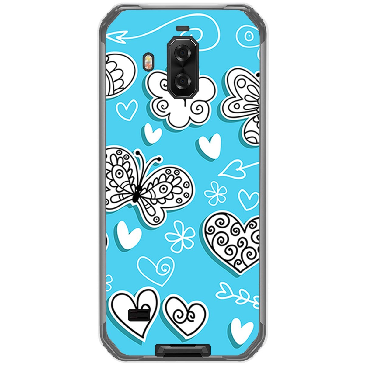 Funda Gel Tpu para Blackview Bv9600 Pro diseño Mariposas Dibujos