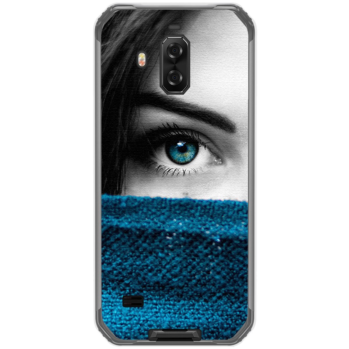 Funda Gel Tpu para Blackview Bv9600 Pro diseño Ojo Dibujos