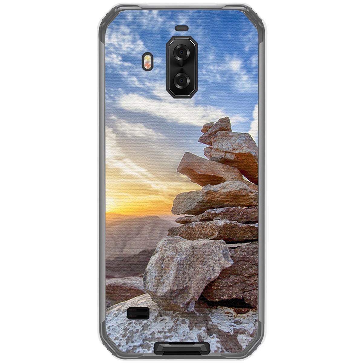 Funda Gel Tpu para Blackview Bv9600 Pro diseño Sunset Dibujos