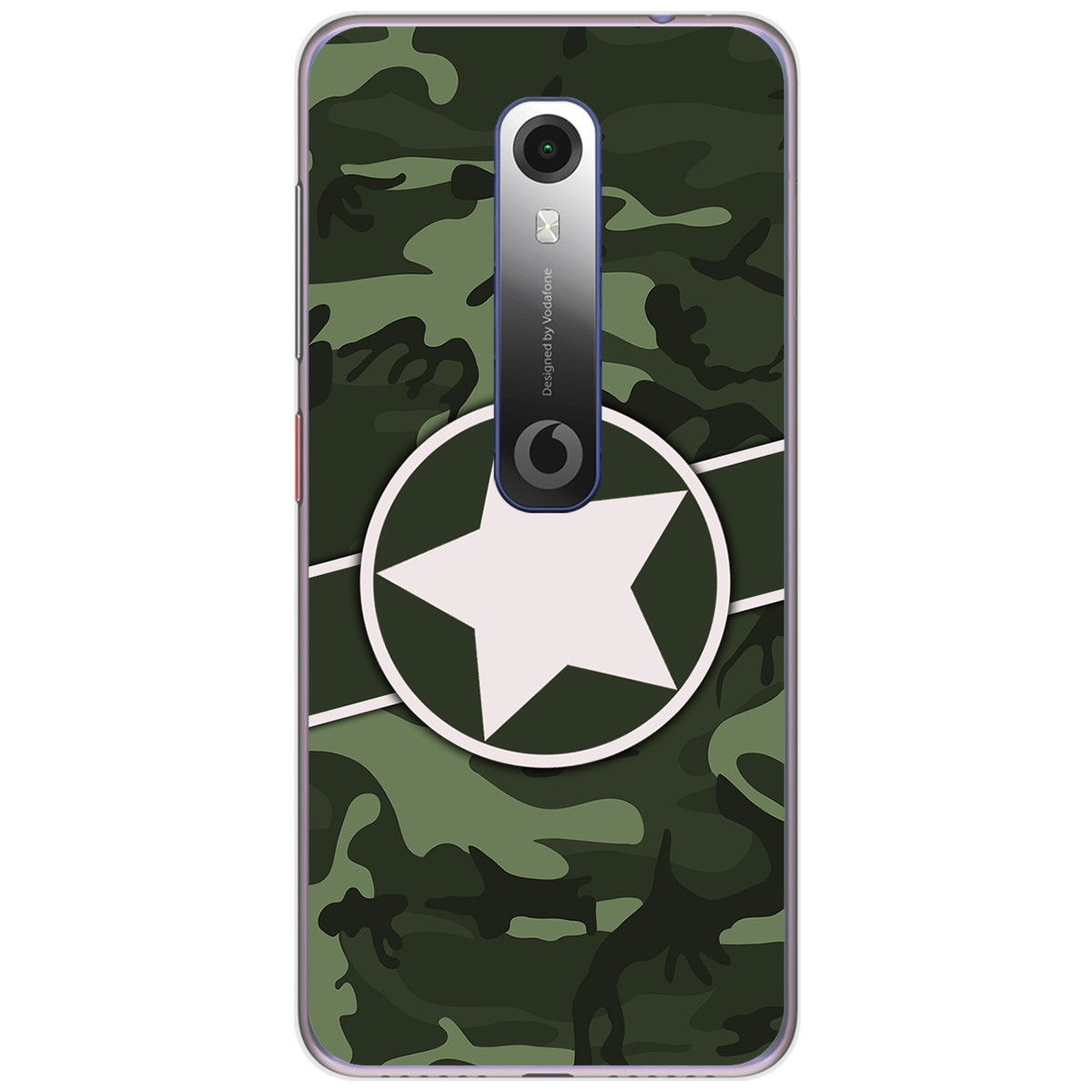 Funda Gel Tpu para Vodafone Smart N10 diseño Camuflaje 01 Dibujos