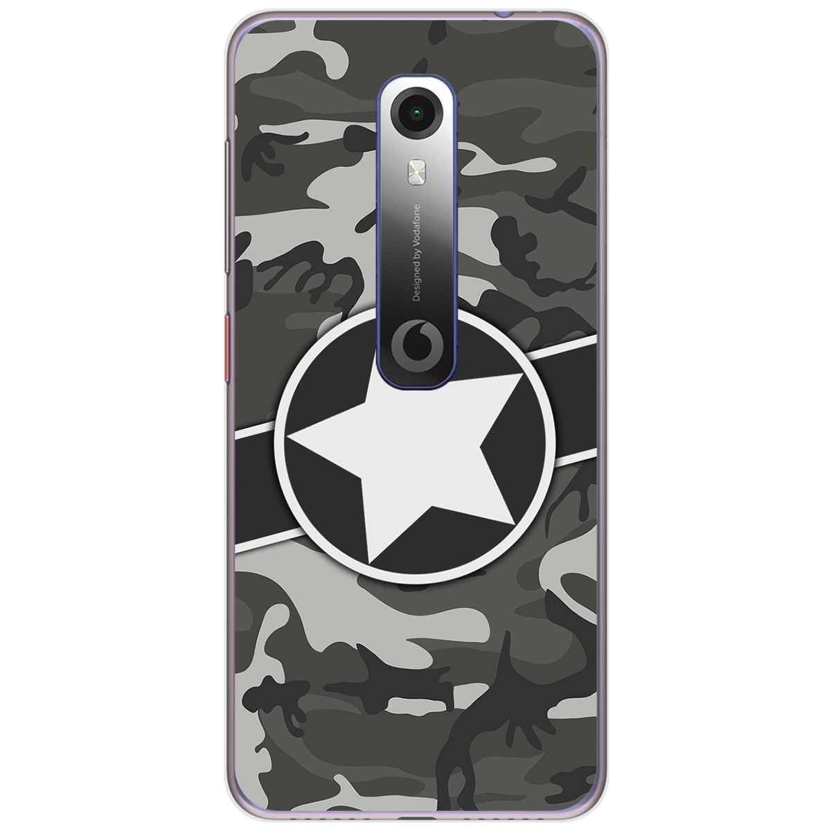 Funda Gel Tpu para Vodafone Smart N10 diseño Camuflaje 02 Dibujos