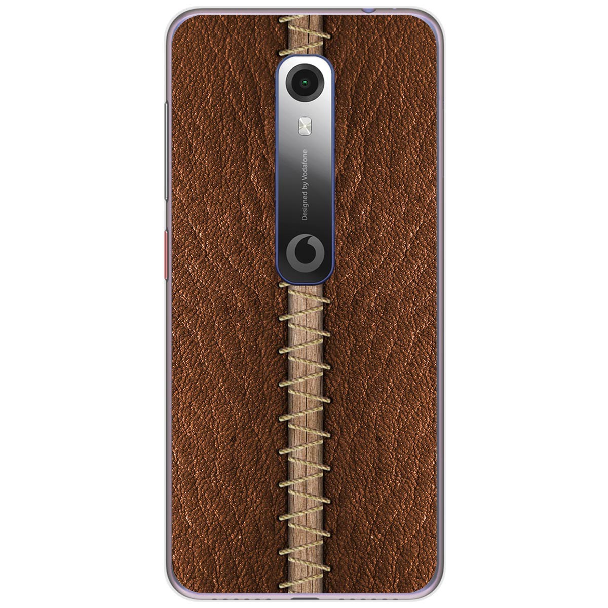 Funda Gel Tpu para Vodafone Smart N10 diseño Cuero 01 Dibujos