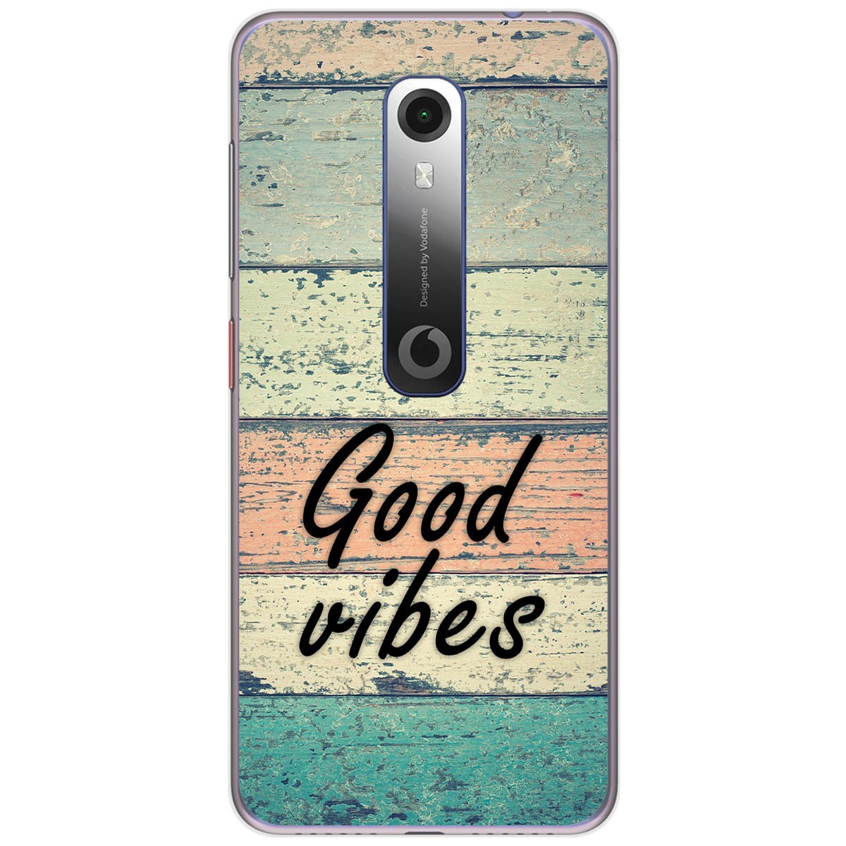 Funda Gel Tpu para Vodafone Smart N10 diseño Madera 01 Dibujos