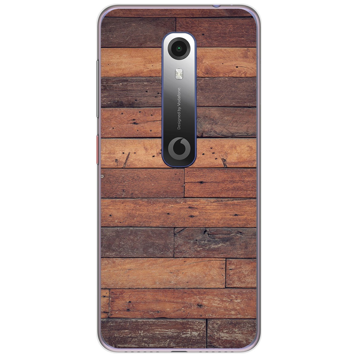 Funda Gel Tpu para Vodafone Smart N10 diseño Madera 03 Dibujos