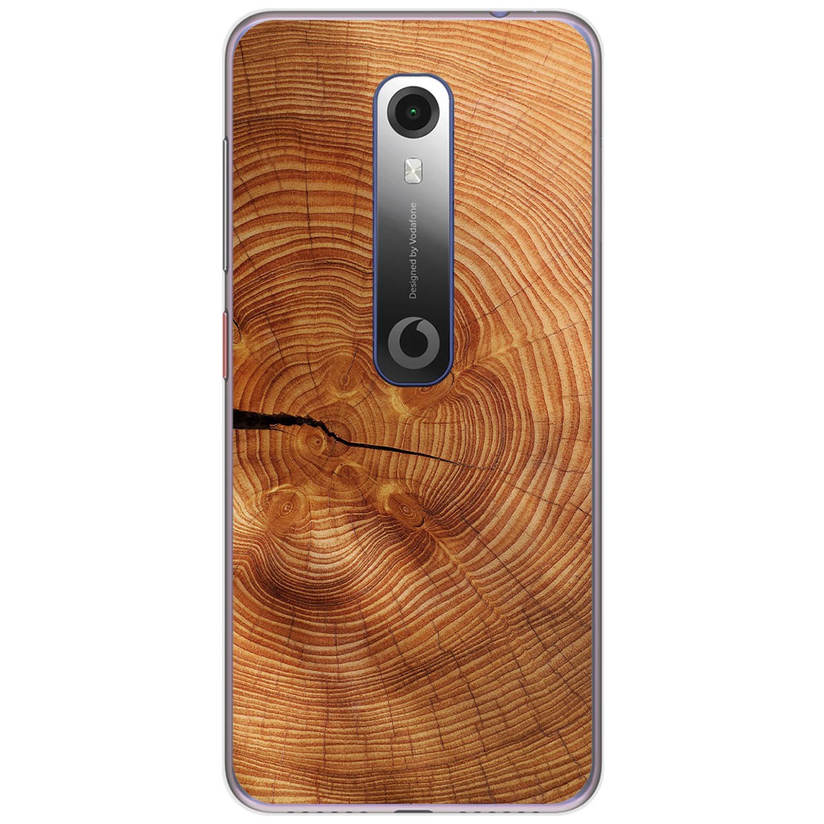 Funda Gel Tpu para Vodafone Smart N10 diseño Madera 04 Dibujos