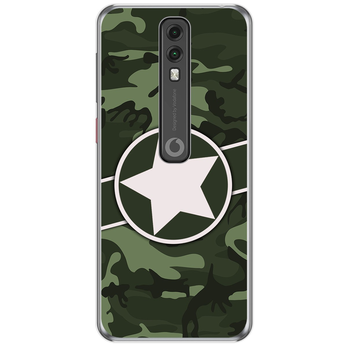 Funda Gel Tpu para Vodafone Smart V10 diseño Camuflaje 01 Dibujos