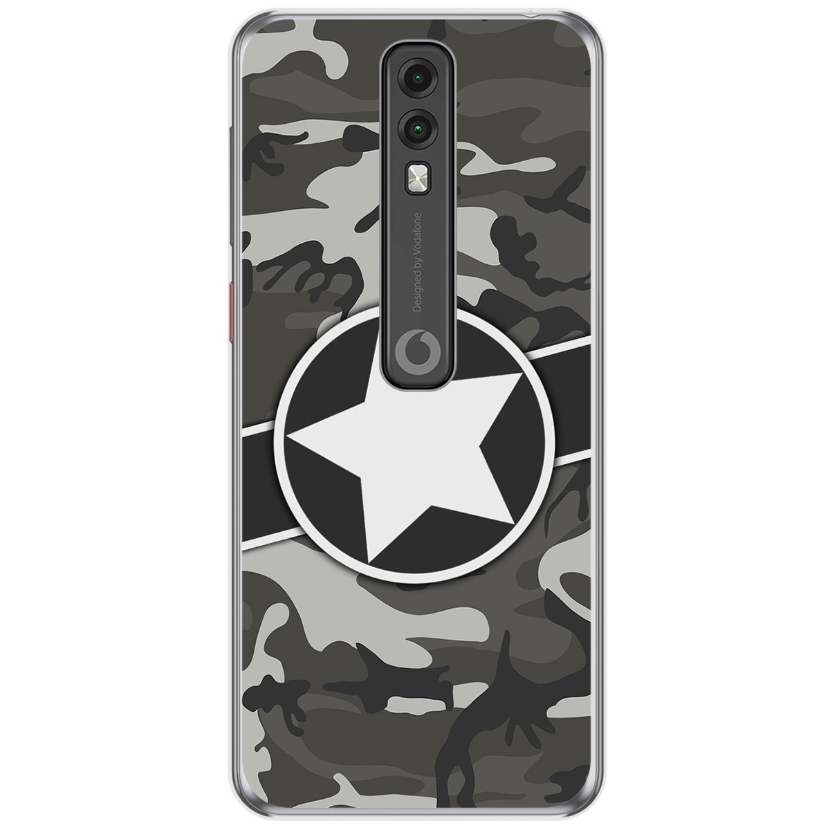 Funda Gel Tpu para Vodafone Smart V10 diseño Camuflaje 02 Dibujos