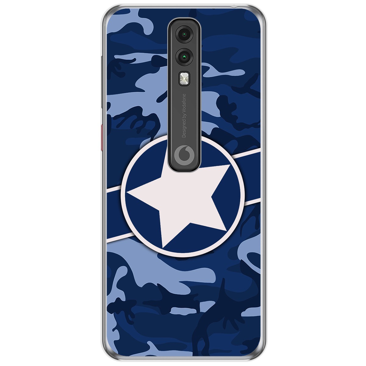 Funda Gel Tpu para Vodafone Smart V10 diseño Camuflaje 03 Dibujos