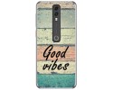 Funda Gel Tpu para Vodafone Smart V10 diseño Madera 01 Dibujos