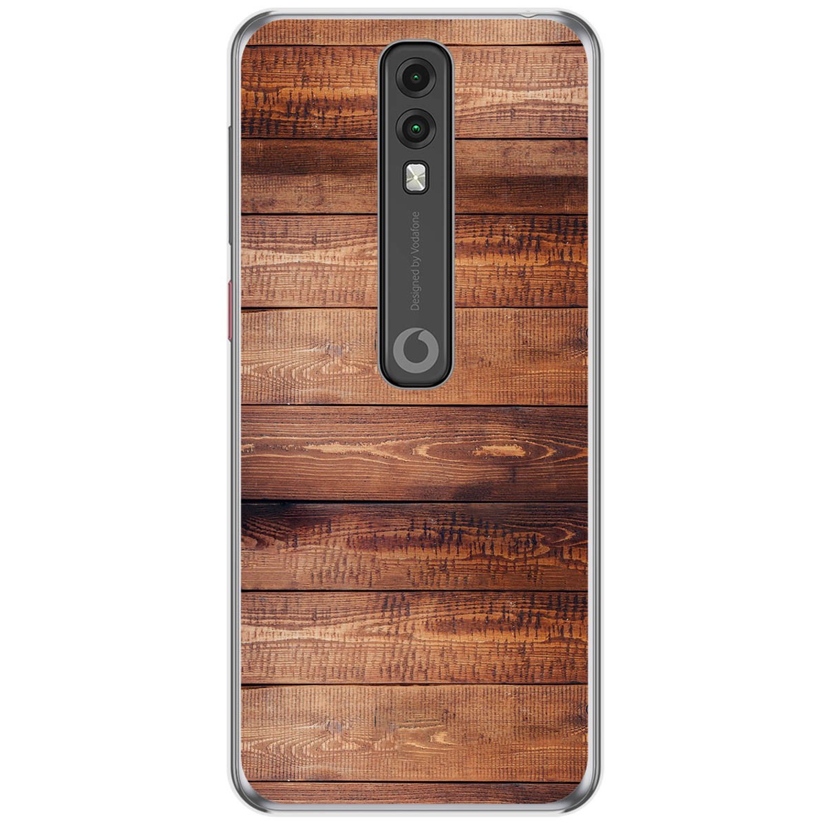 Funda Gel Tpu para Vodafone Smart V10 diseño Madera 02 Dibujos