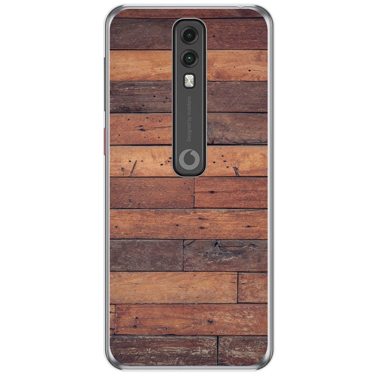 Funda Gel Tpu para Vodafone Smart V10 diseño Madera 03 Dibujos