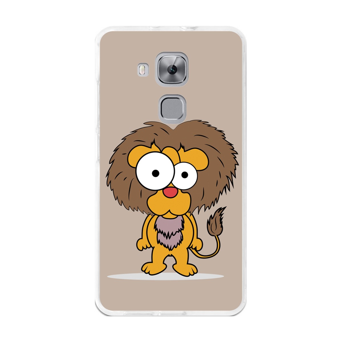 Funda Gel Tpu para Huawei Nova Plus Diseño Leon Dibujos