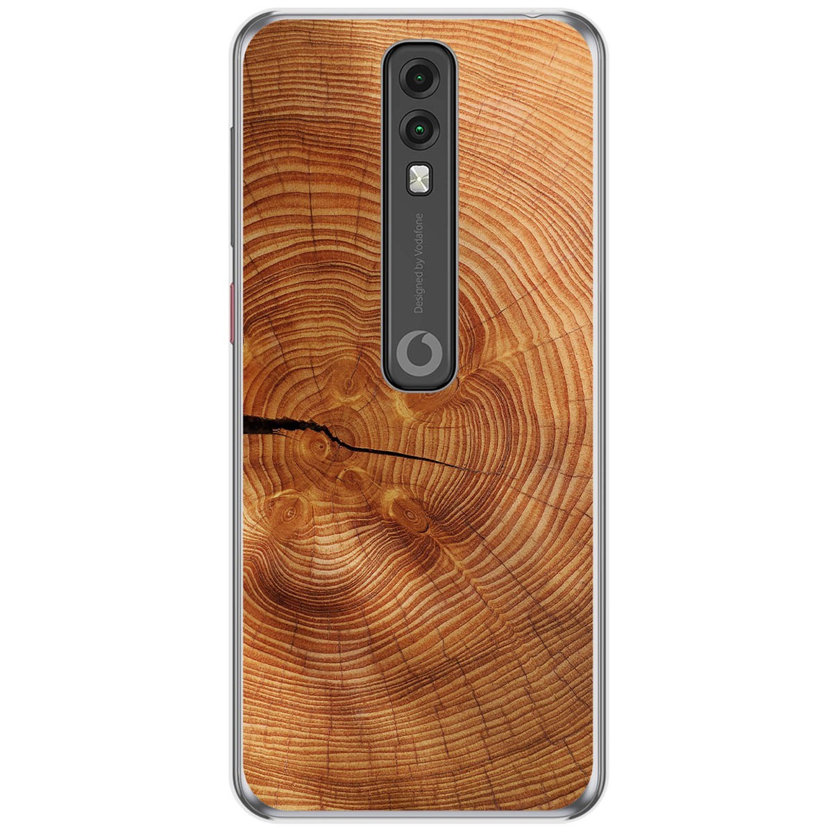 Funda Gel Tpu para Vodafone Smart V10 diseño Madera 04 Dibujos