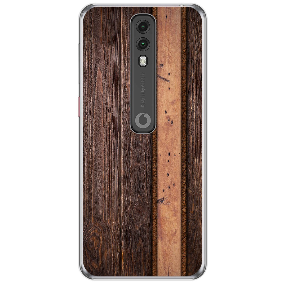 Funda Gel Tpu para Vodafone Smart V10 diseño Madera 05 Dibujos