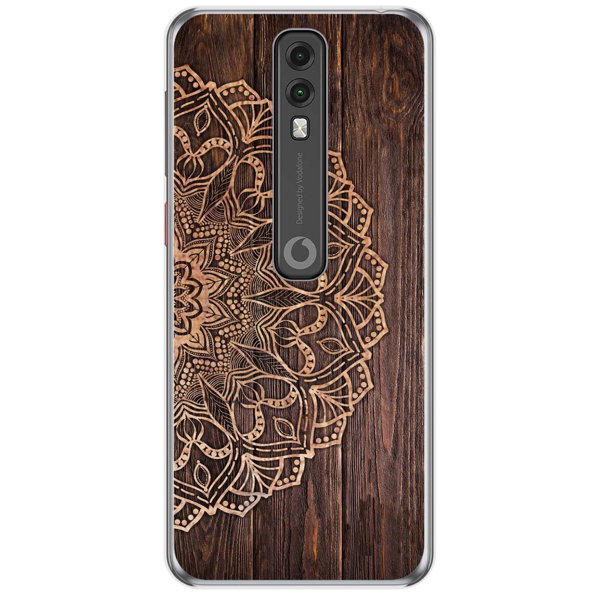 Funda Gel Tpu para Vodafone Smart V10 diseño Madera 06 Dibujos