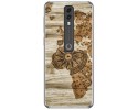 Funda Gel Tpu para Vodafone Smart V10 diseño Madera 07 Dibujos