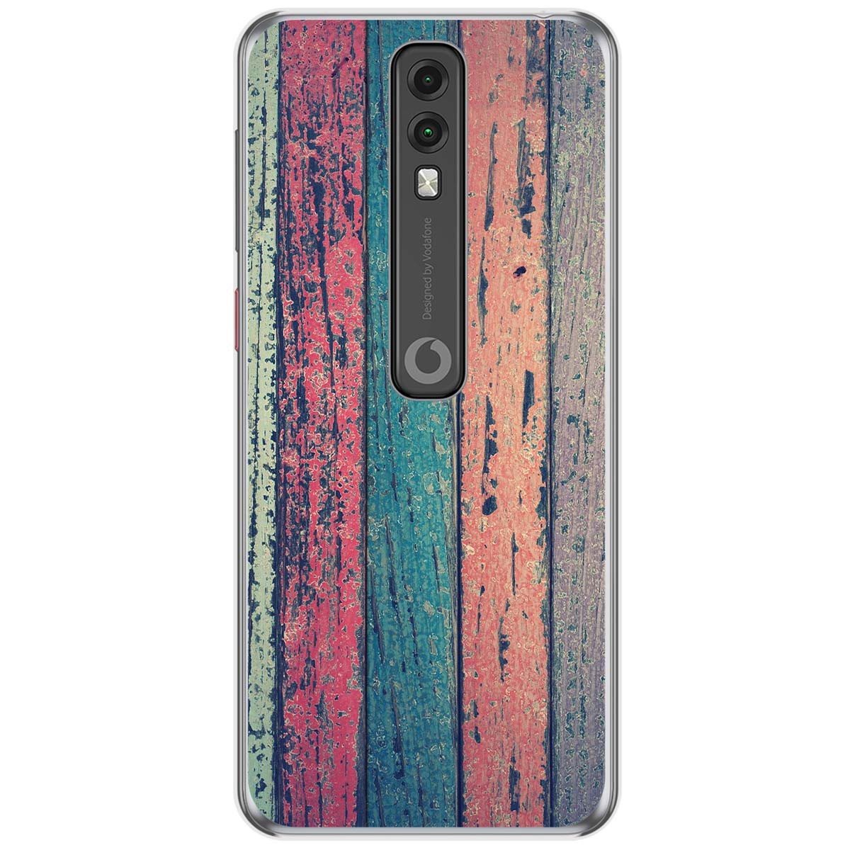 Funda Gel Tpu para Vodafone Smart V10 diseño Madera 10 Dibujos