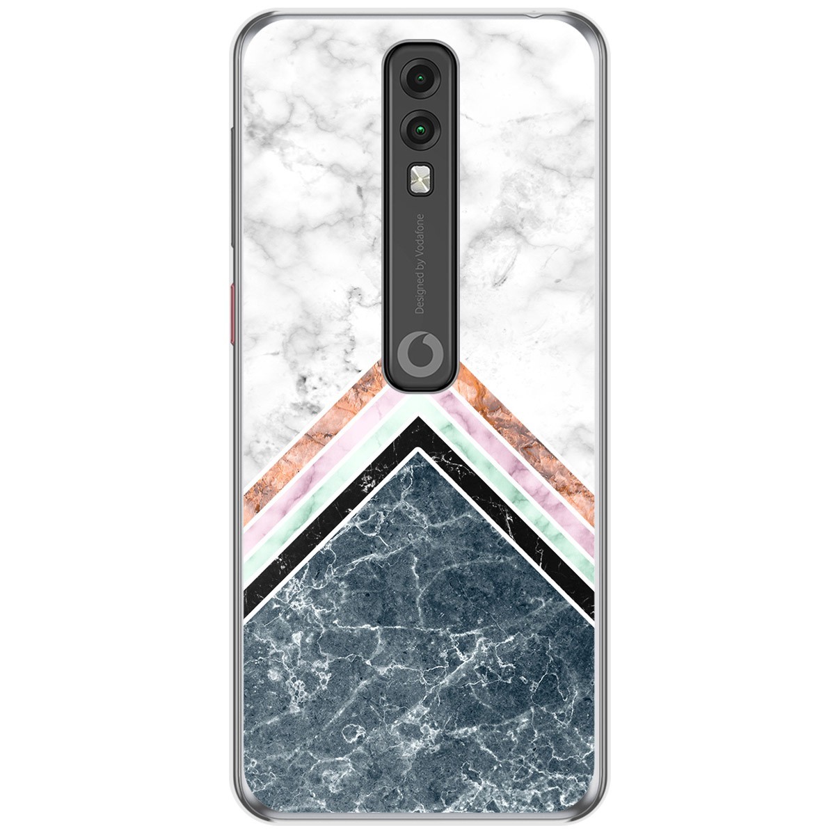 Funda Gel Tpu para Vodafone Smart V10 diseño Mármol 05 Dibujos