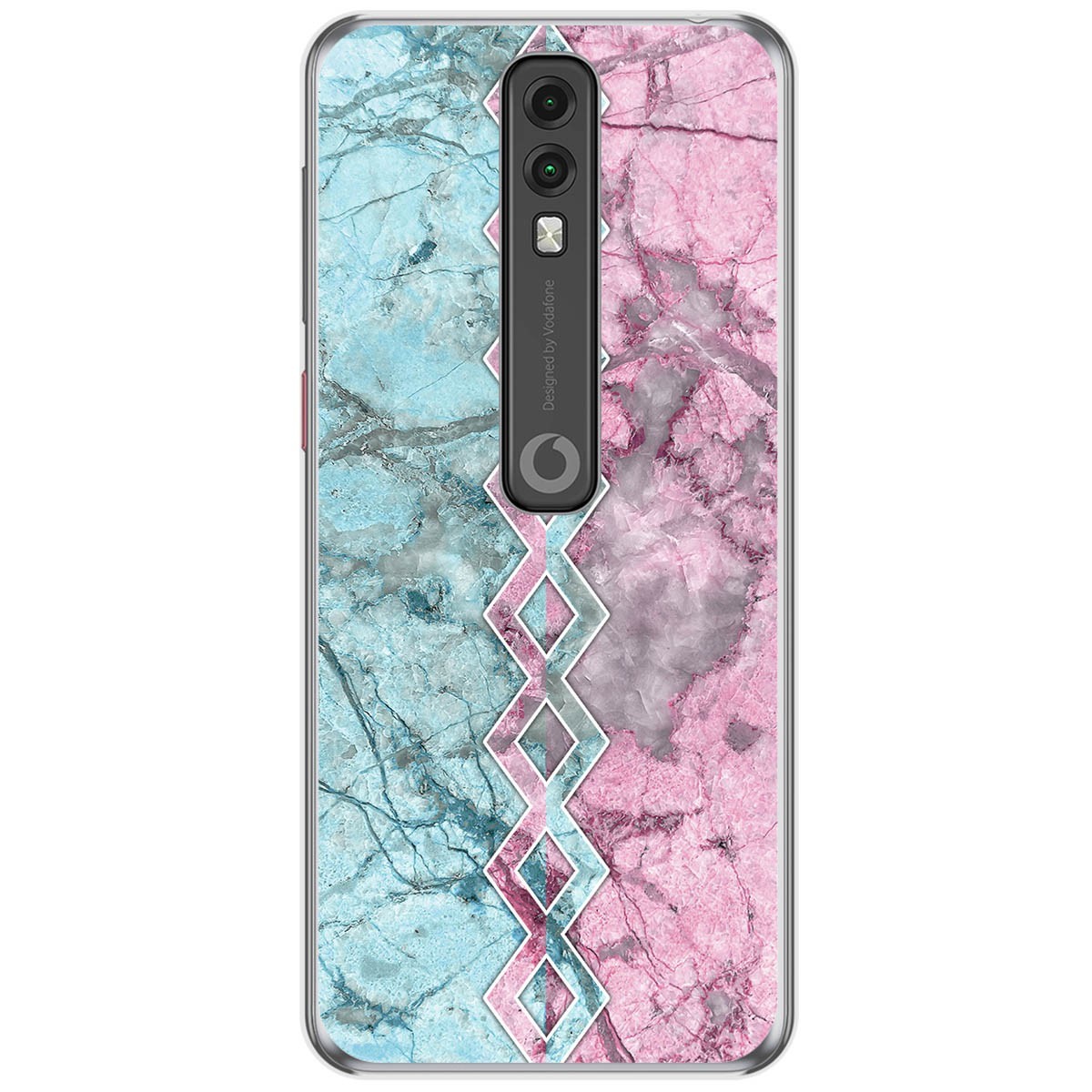 Funda Gel Tpu para Vodafone Smart V10 diseño Mármol 08 Dibujos