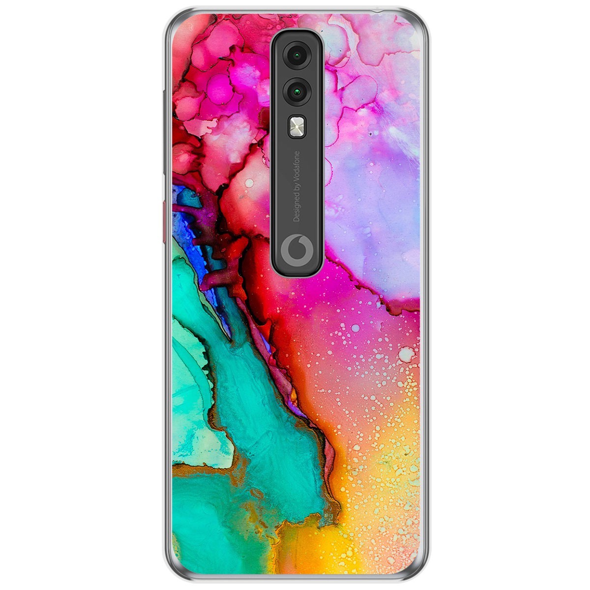 Funda Gel Tpu para Vodafone Smart V10 diseño Mármol 15 Dibujos