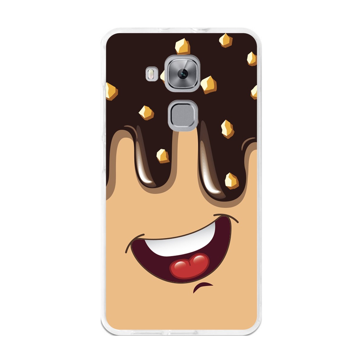 Funda Gel Tpu para Huawei Nova Plus Diseño Helado Chocolate Dibujos