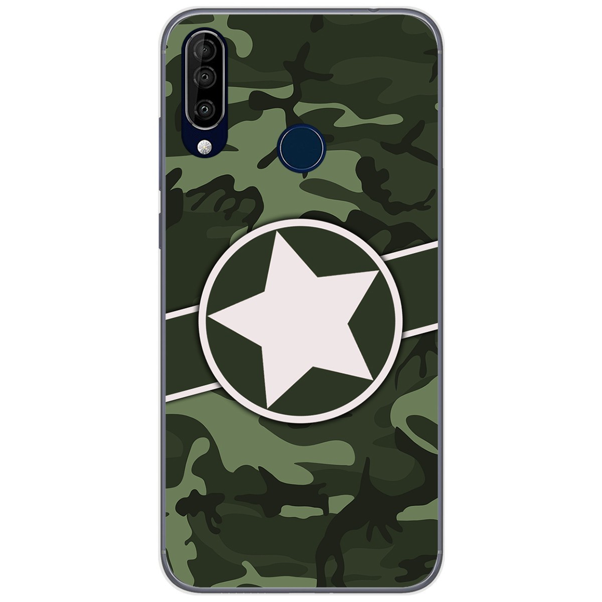 Funda Gel Tpu para Wiko View3 Pro diseño Camuflaje 01 Dibujos