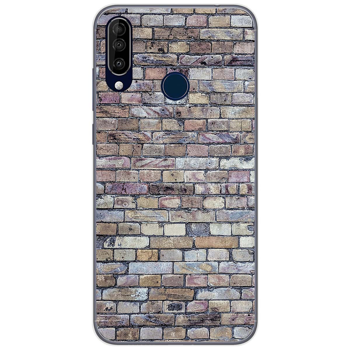 Funda Gel Tpu para Wiko View3 Pro diseño Ladrillo 02 Dibujos