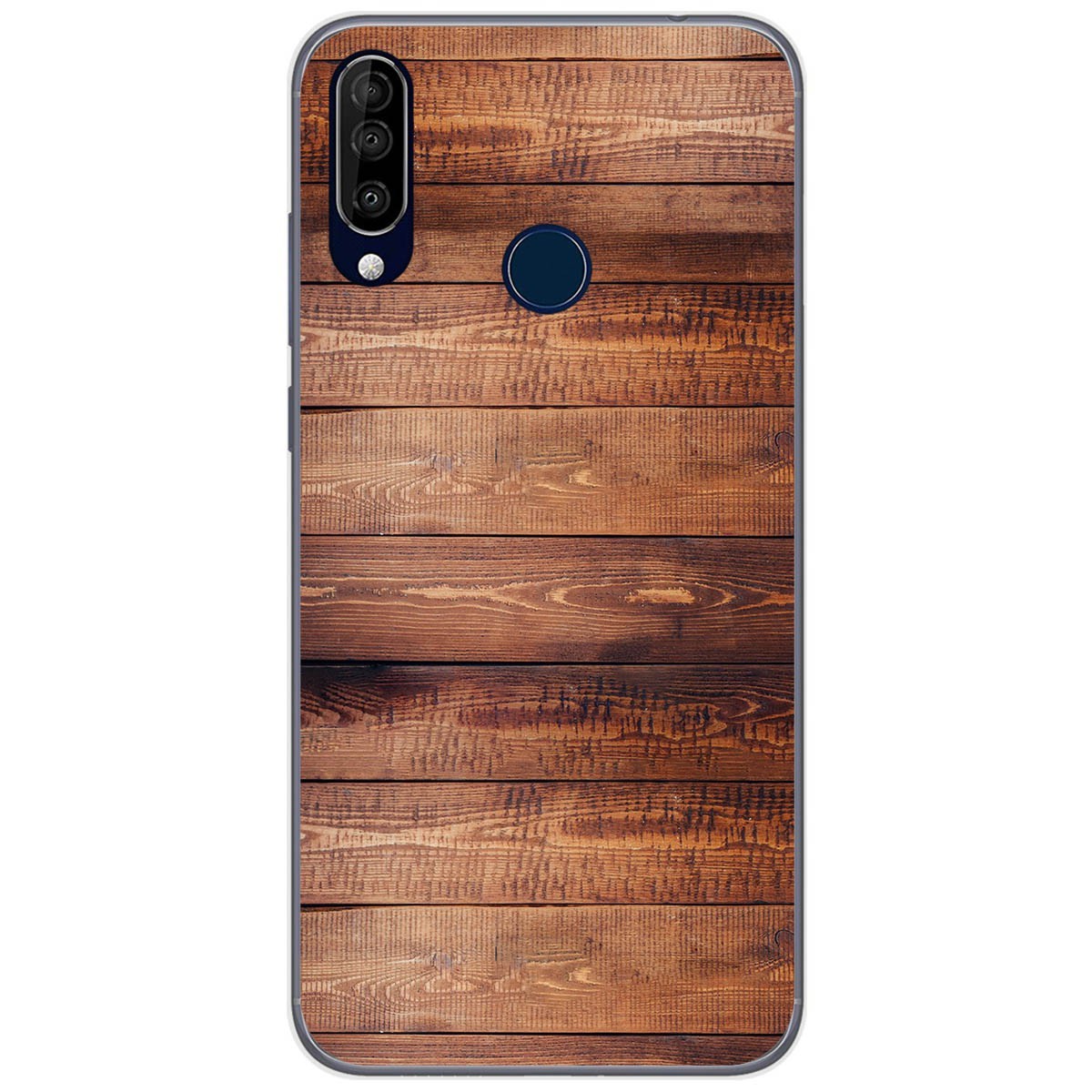 Funda Gel Tpu para Wiko View3 Pro diseño Madera 02 Dibujos