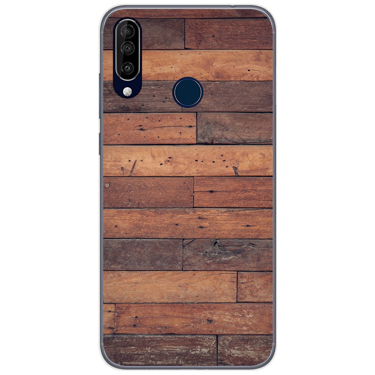 Funda Gel Tpu para Wiko View3 Pro diseño Madera 03 Dibujos
