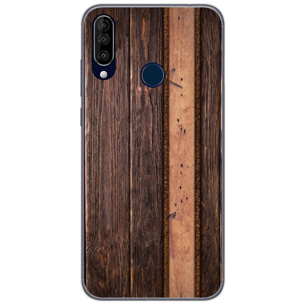 Funda Gel Tpu para Wiko View3 Pro diseño Madera 05 Dibujos